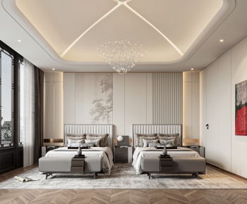 New Chinese Style Bedroom-ID:837038998