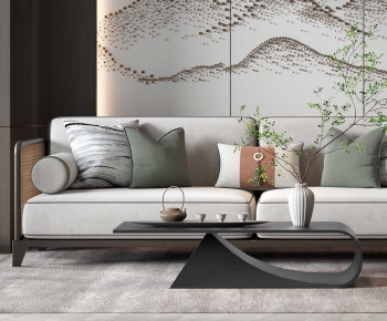 New Chinese Style A Sofa For Two-ID:895304922