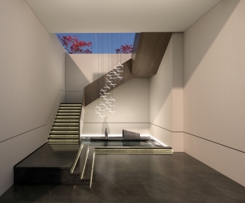 Modern New Chinese Style Stairwell-ID:329582931