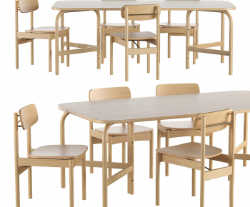 现代实木餐桌椅-ID:897293099