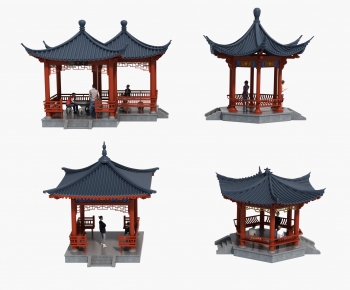 Chinese Style Ancient Architectural Buildings-ID:518511067