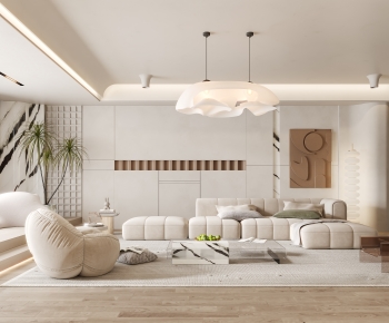 Wabi-sabi Style A Living Room-ID:444436071