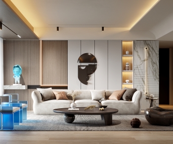 Modern A Living Room-ID:700526009