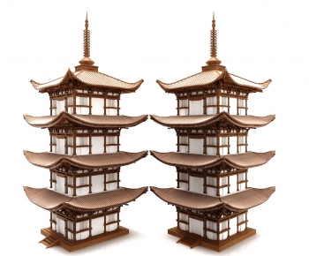Chinese Style Ancient Architectural Buildings-ID:324870117