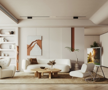 Wabi-sabi Style A Living Room-ID:180217981