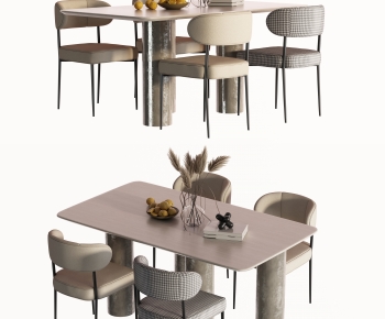 Modern Dining Table And Chairs-ID:436338908