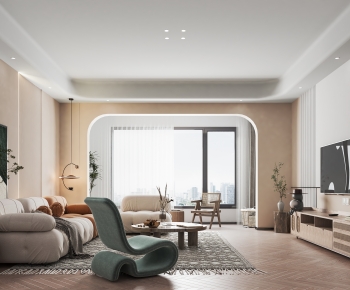 Wabi-sabi Style A Living Room-ID:789527896