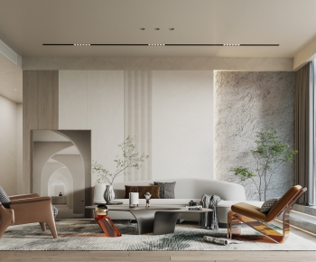 Wabi-sabi Style A Living Room-ID:142725943