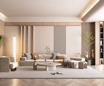 Wabi-sabi Style A Living Room-ID:181945092