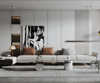 Modern A Living Room-ID:682404997