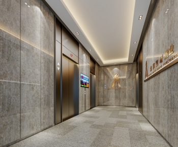 Modern Office Elevator Hall-ID:259300953