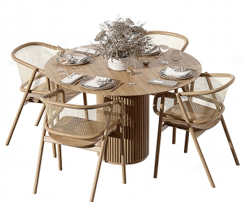 Nordic Style Dining Table And Chairs-ID:462502964