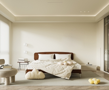 Wabi-sabi Style Bedroom-ID:658869039