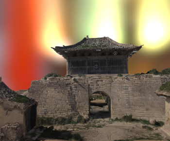 中式古建筑 城楼-ID:999892954
