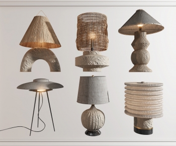 Wabi-sabi Style Table Lamp-ID:641201973
