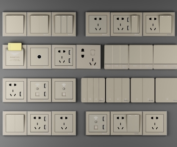 Modern Switch Socket Panel-ID:753201966