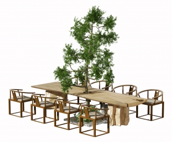 New Chinese Style Outdoor Tables And Chairs-ID:564529905