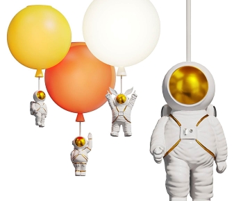 现代宇航员灯太空人雕塑摆件-ID:908386953