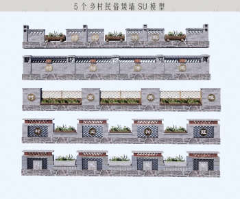 New Chinese Style Building Component-ID:156066895