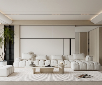 Modern Wabi-sabi Style A Living Room-ID:412426953