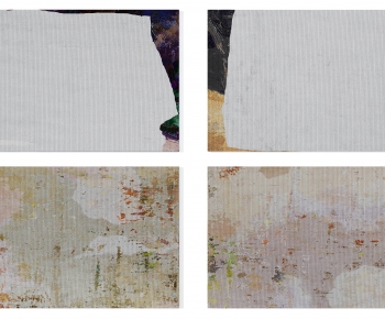 现代浅灰咖色抽象图案地毯组合-ID:997966056