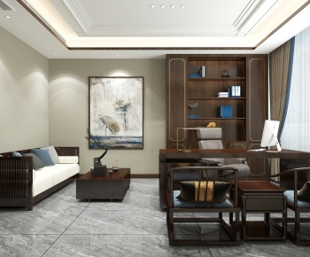 New Chinese Style Manager's Office-ID:175221017