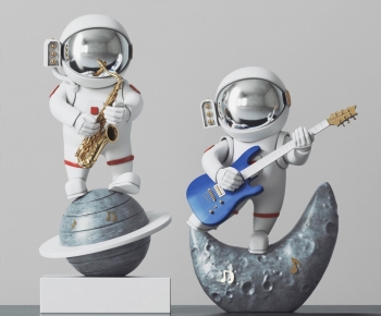 现代宇航员太空人雕塑摆件-ID:693412071