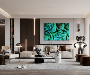 Modern A Living Room-ID:890750894