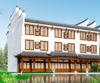 Chinese Style Ancient Architectural Buildings-ID:938961988