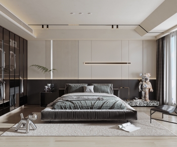 Modern Wabi-sabi Style Bedroom-ID:952853928