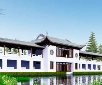 Chinese Style Ancient Architectural Buildings-ID:501639812