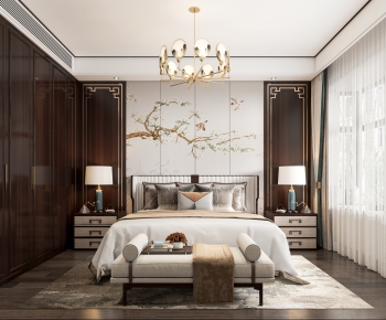 New Chinese Style Bedroom-ID:850090035
