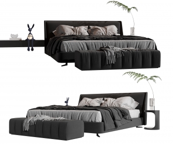 Modern Double Bed-ID:541800982