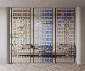 Modern Glass Screen Partition-ID:835129989