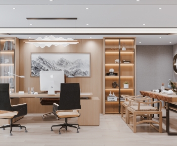 New Chinese Style Manager's Office-ID:804207097