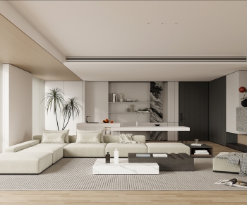 Modern Wabi-sabi Style A Living Room-ID:791894916