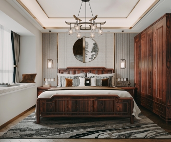 Chinese Style Bedroom-ID:100586894