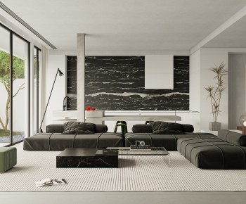 Modern Wabi-sabi Style A Living Room-ID:353269631