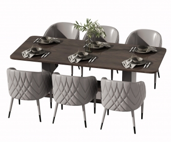 Modern Dining Table And Chairs-ID:675564059