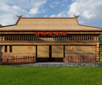 Chinese Style Building Appearance-ID:652880912