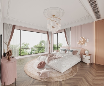French Style Girl's Room Daughter's Room-ID:698362119
