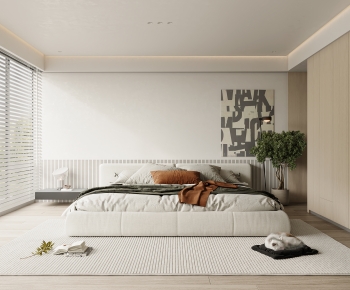 Modern Wabi-sabi Style Bedroom-ID:681768891
