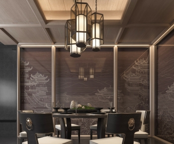 New Chinese Style Dining Room-ID:974040992