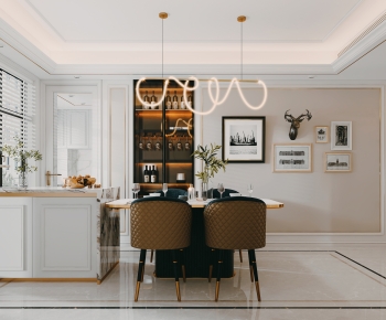 Simple European Style Dining Room-ID:374038936