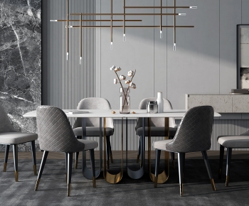 Modern Dining Table And Chairs-ID:455771926