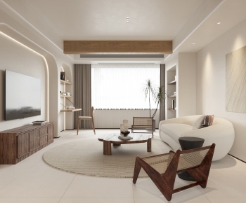 Wabi-sabi Style A Living Room-ID:512870071