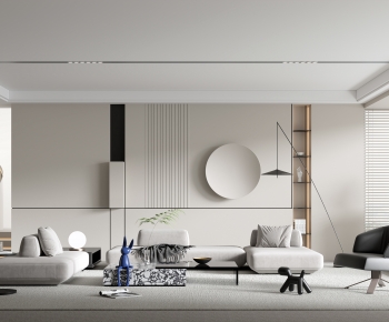 Modern Wabi-sabi Style A Living Room-ID:905261994