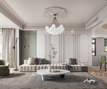 French Style A Living Room-ID:337750999