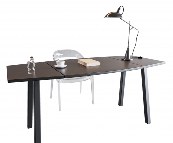 Modern Computer Desk And Chair-ID:105365042