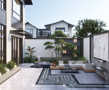 New Chinese Style Courtyard/landscape-ID:848216069